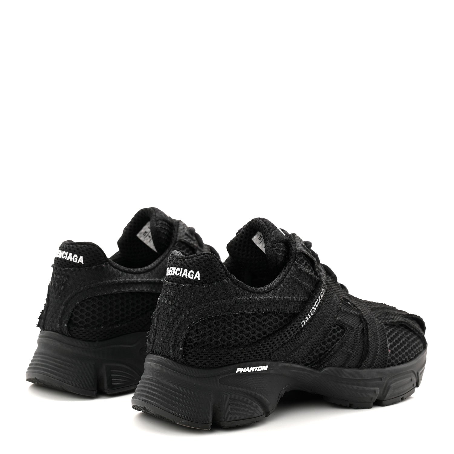 Balenciaga Fabric Mesh Womens Phantom Sneakers 37 Black 4 of 10