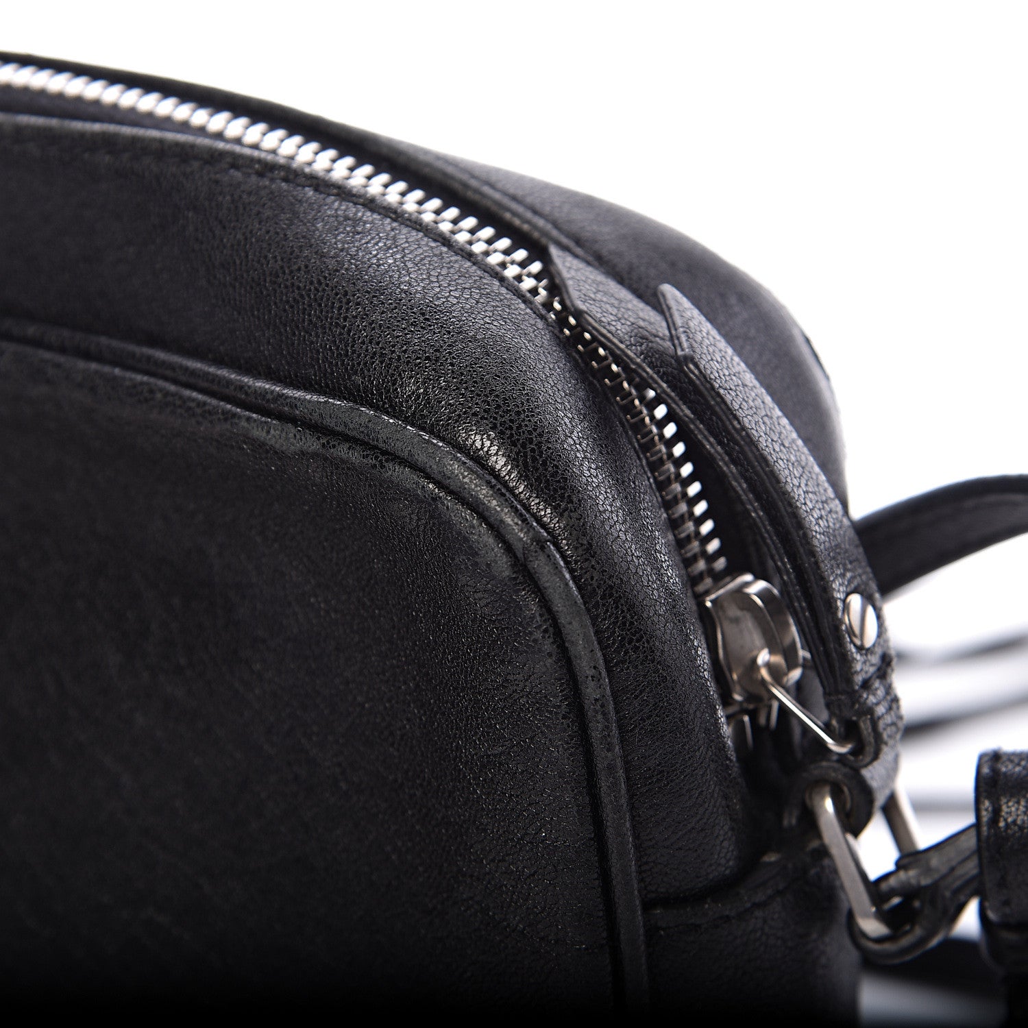 Saint Laurent Lambskin Monogram Small Lou Camera Bag Black 14 of 17