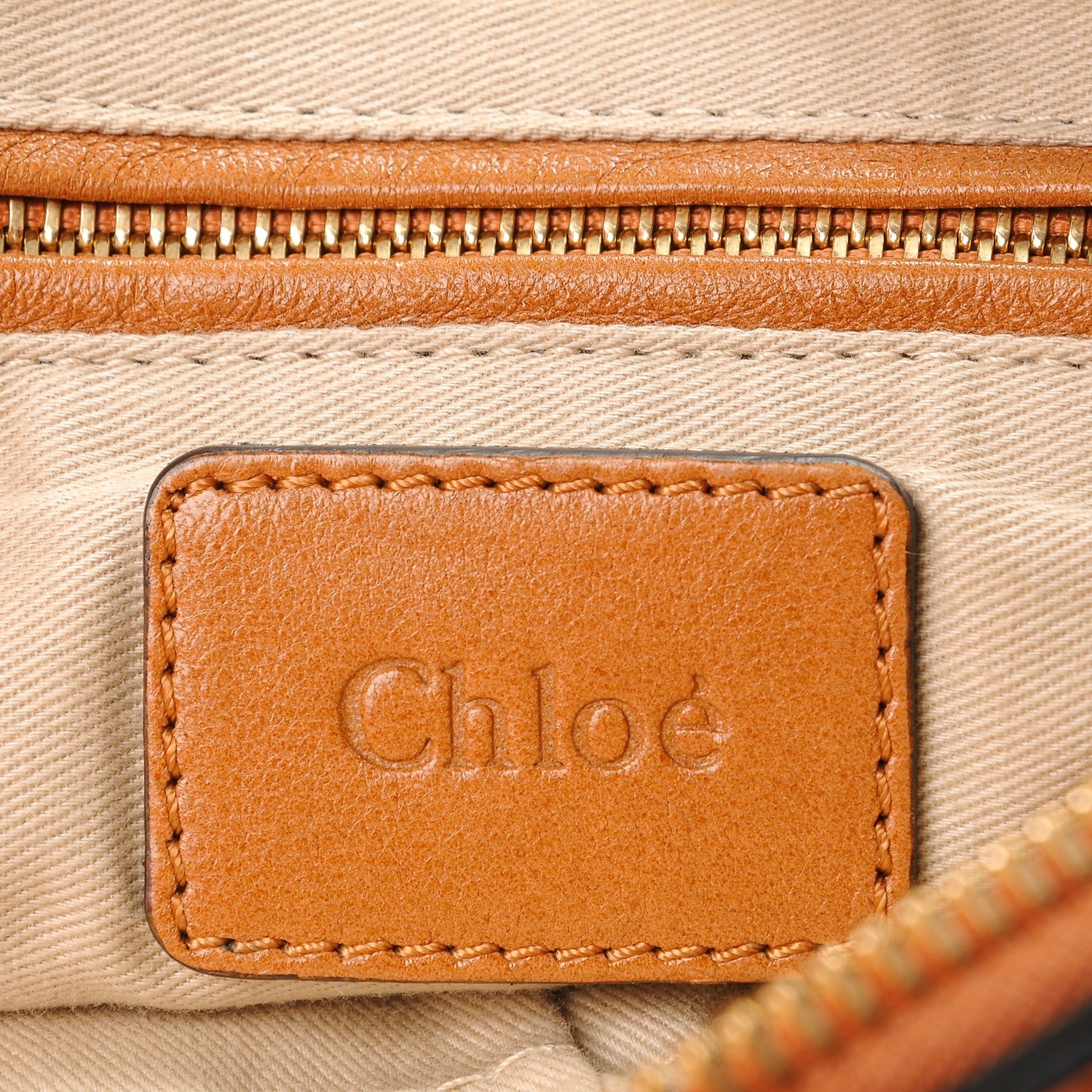 Chloe Calfskin Woven Medium Marcie Satchel Brown 7 of 8