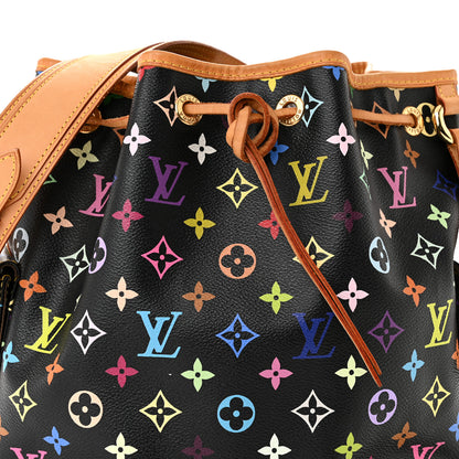 Louis Vuitton Monogram Multicolor Petit Noe Black 7 of 10