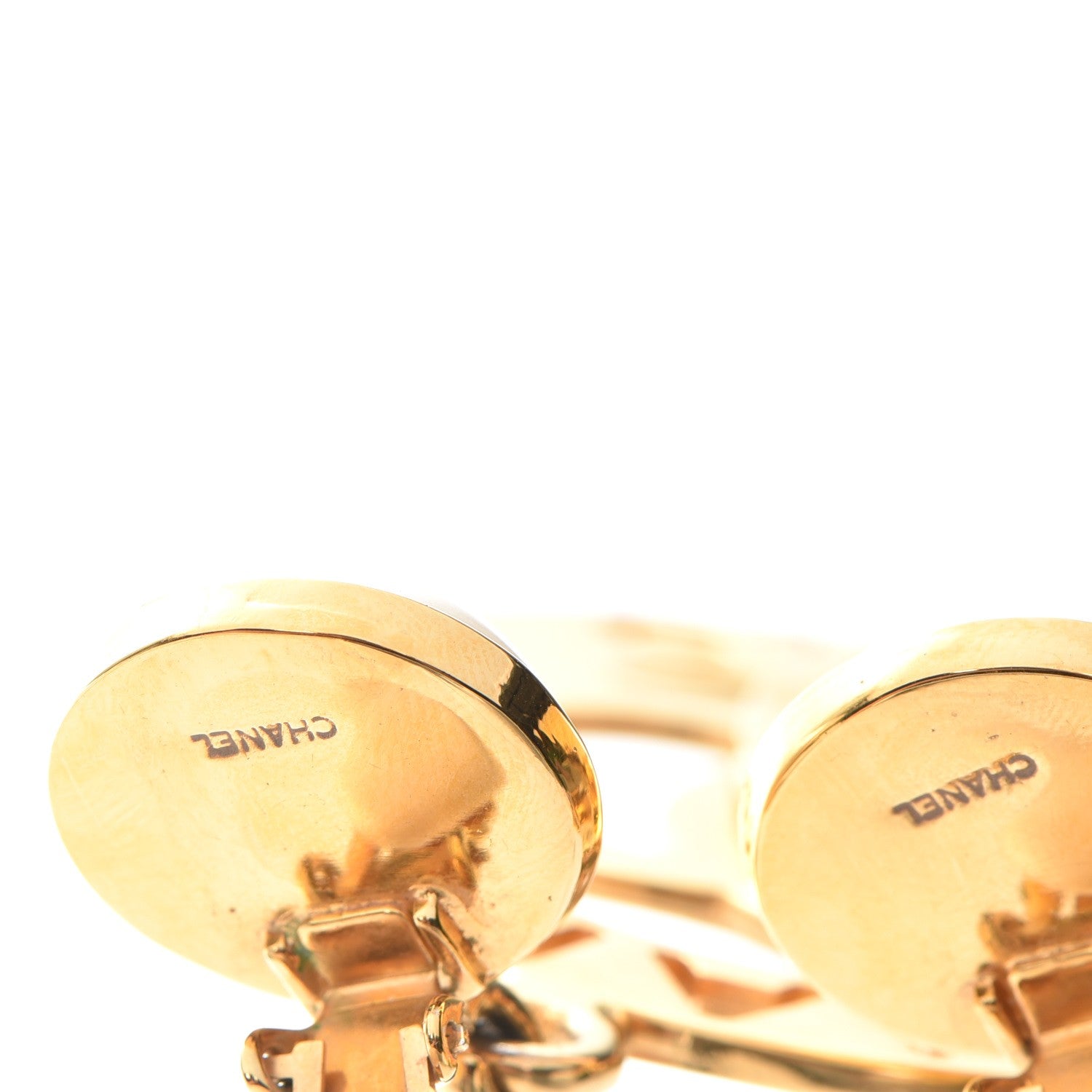 Chanel Pearl CC Clip On Earrings Gold 4 of 6