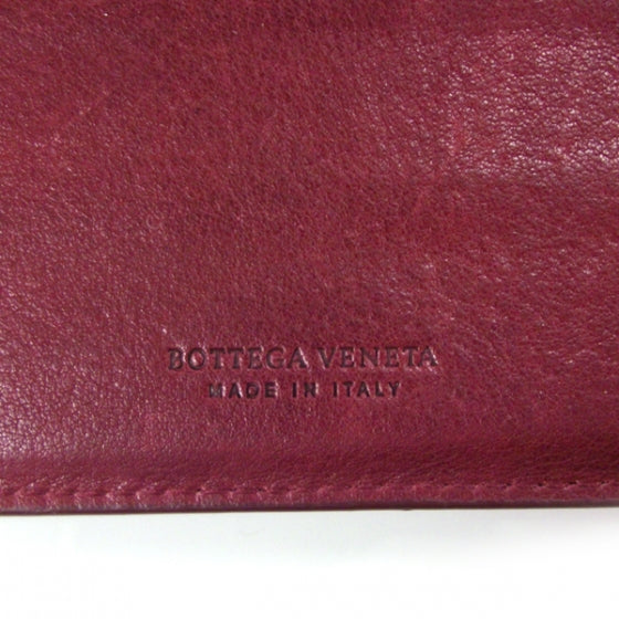 Bottega Veneta Woven Leather Wallet Red 6 of 8