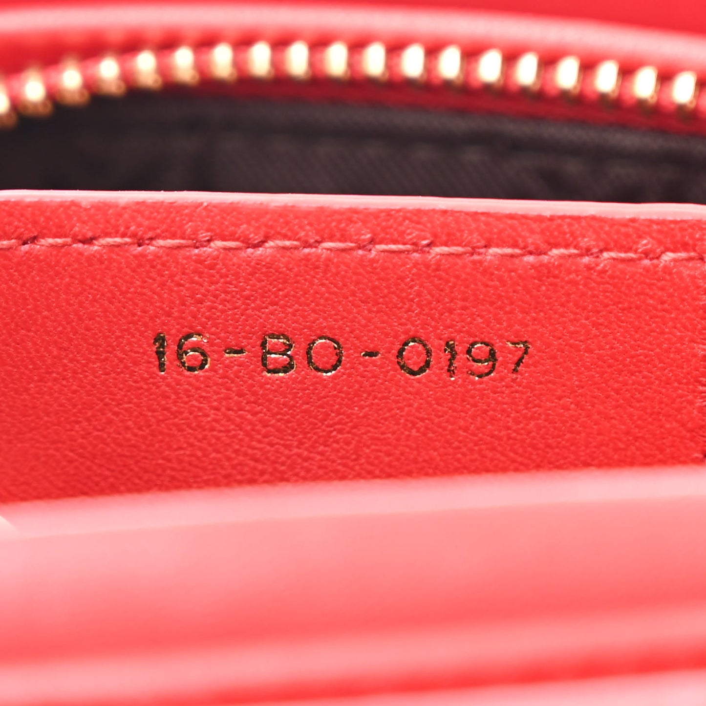 Lambskin Cannage Medium Lady Dior Red