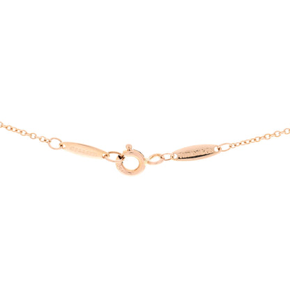 Tiffany 18K Rose Gold Diamond .33ct Elsa Peretti Diamonds by the Yard Pendant Necklace 4 of 5