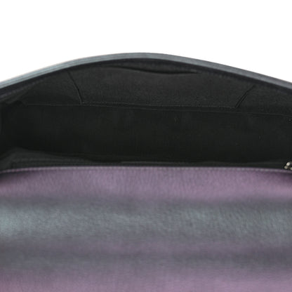 Chanel Iridescent Goatskin Quilted New Medium Boy Flap Purple 5 of 10