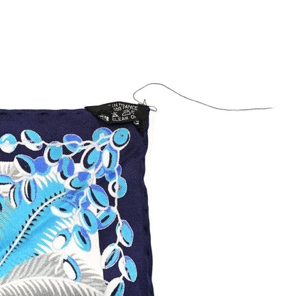 Hermes Silk Mythiques Phoenix Coloriages Scarf 45 White Bleu Turquoise 3 of 5