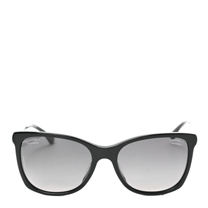 Chanel Tweed CC Polarized Sunglasses 5348 Black 2 of 7
