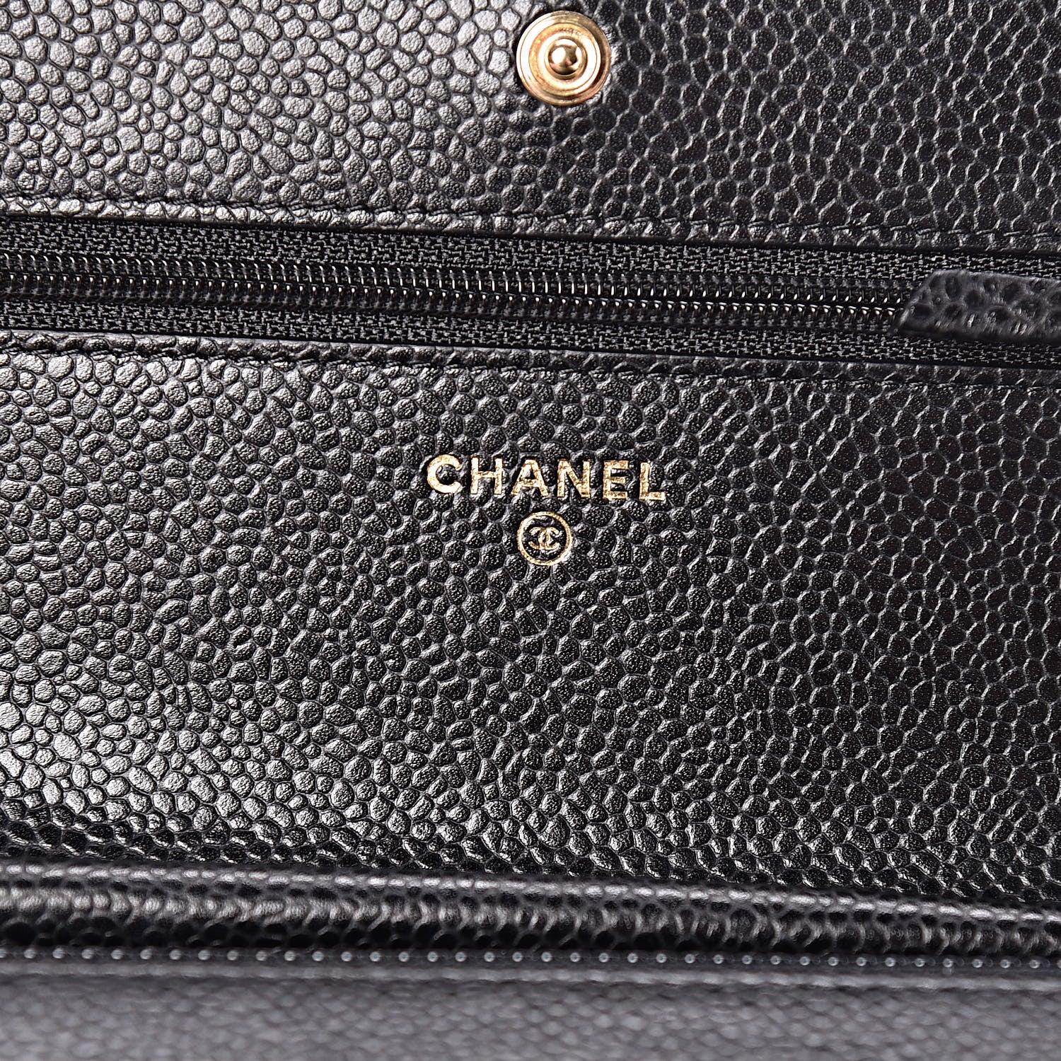 Chanel Caviar Quilted Wallet On Chain WOC Black 8 of 12