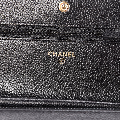 Chanel Caviar Quilted Wallet On Chain WOC Black 8 of 12