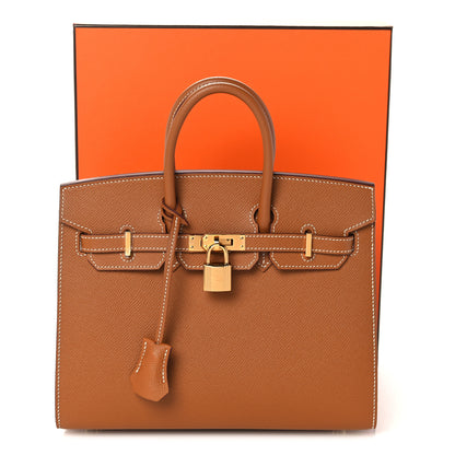 Hermes Epsom Birkin Sellier 25 Gold 34 of 34