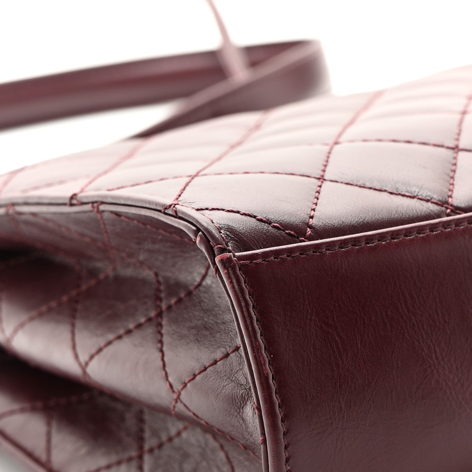 Chanel Calfskin Quilted Mad About Quilting Medium Flap Burgundy 12 of 13