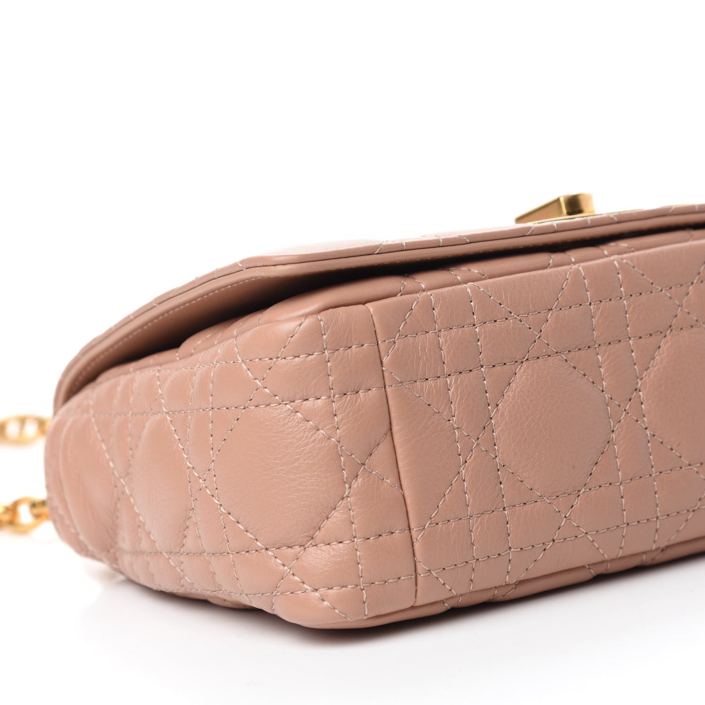 Lambskin Cannage Small Caro Bag Rose Des Vents