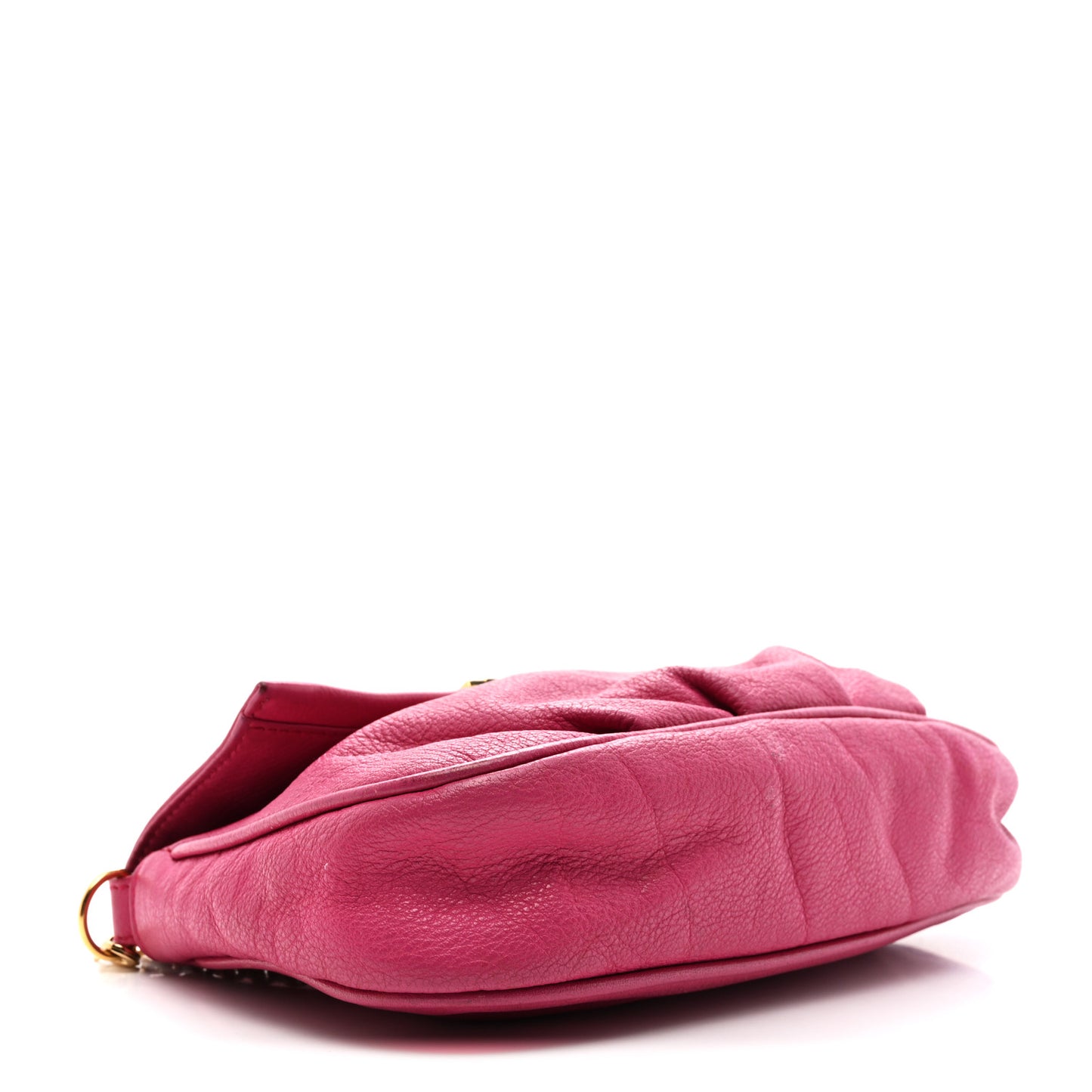 Vitello Flamingo Fendista Pouchette Crossbody Lampone