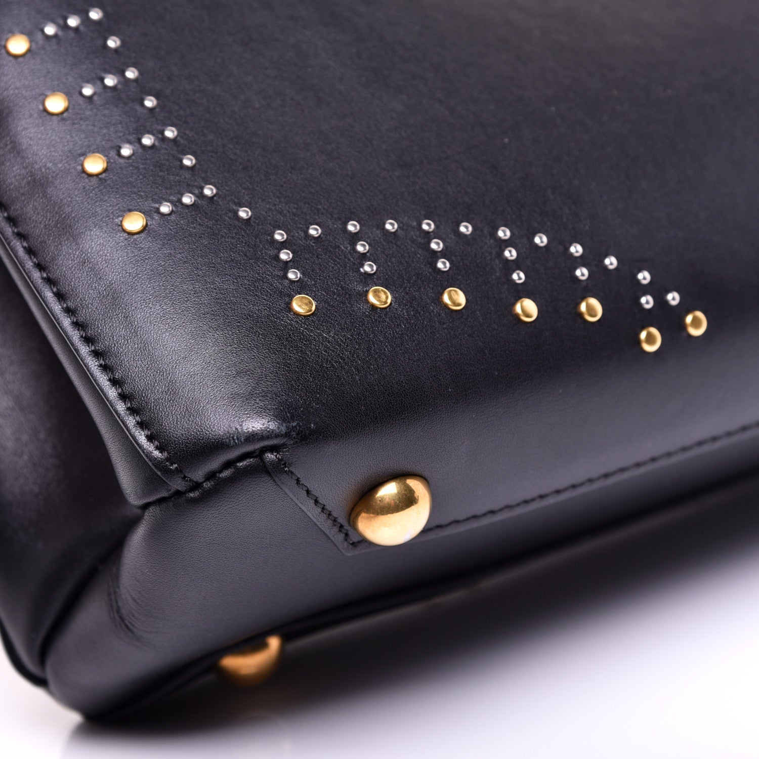 Burberry Smooth Calfskin Riveted Small Banner Tote Black 11 of 19