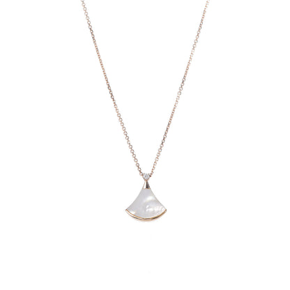 Bulgari 18K Rose Gold Diamond Mother of Pearl Small Divas' Dream Pendant Necklace 4 of 9