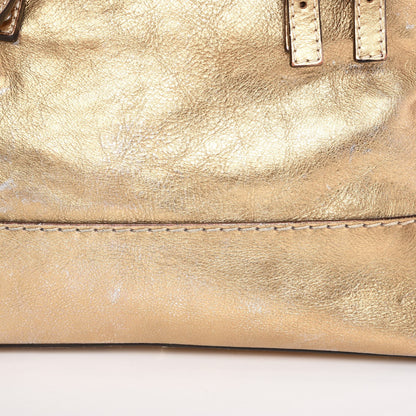 Chloe Metallic Calfskin Buckle Tote Gold 11 of 16