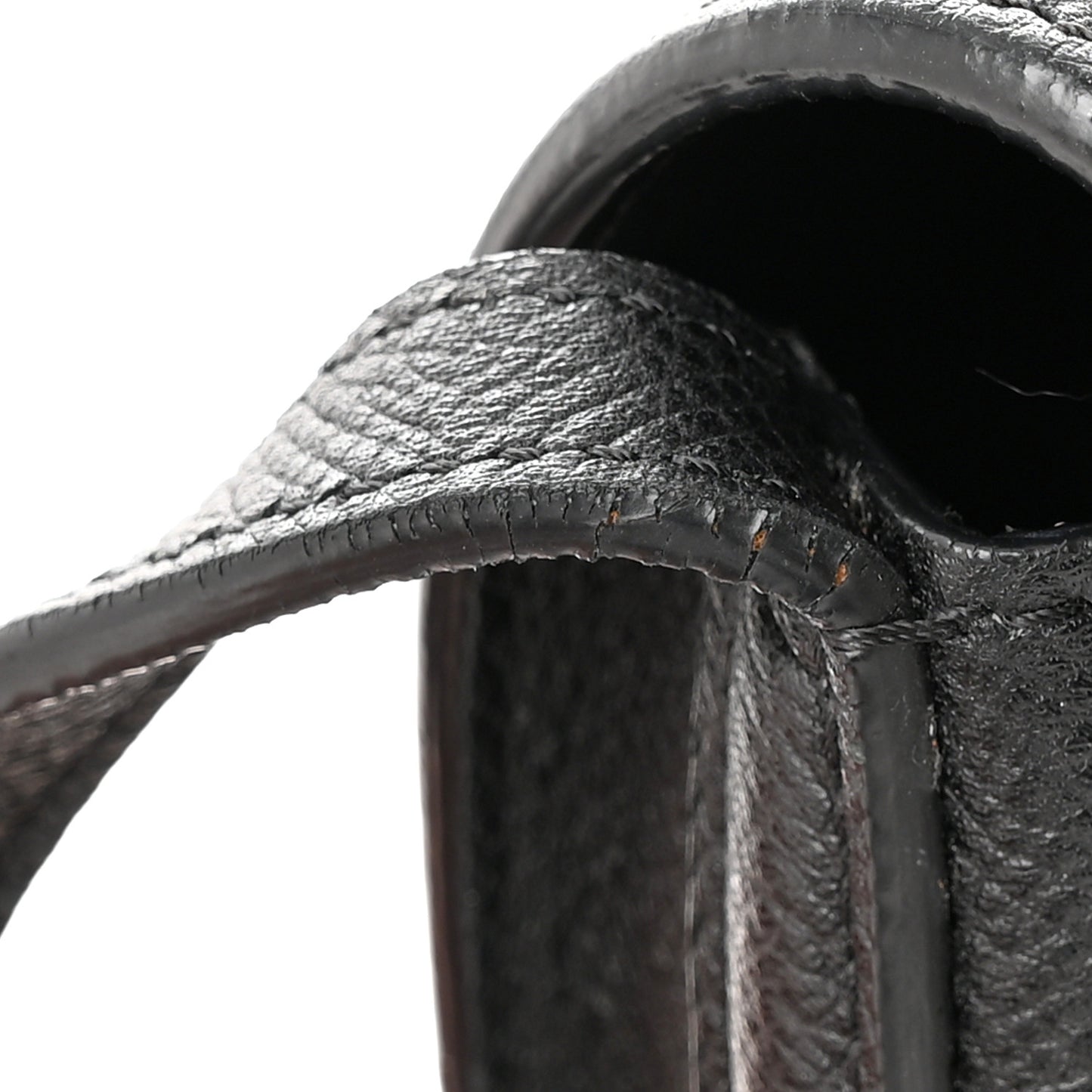 Grained Calfskin Small Trotteur Black