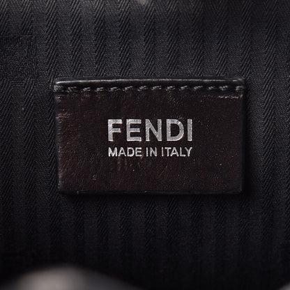 Fendi Vitello Elite Calfskin Colorblock Petite 2Jours Tote Black Multicolor White Argento 8 of 11