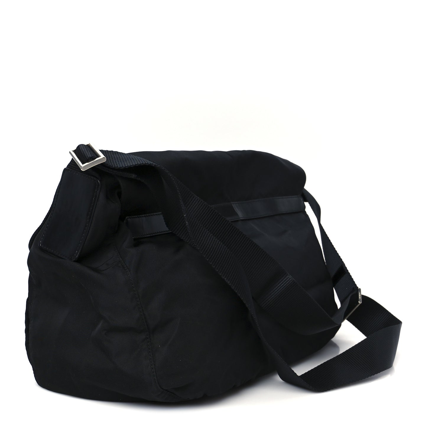Nylon Vela Sport Messenger Bag Black