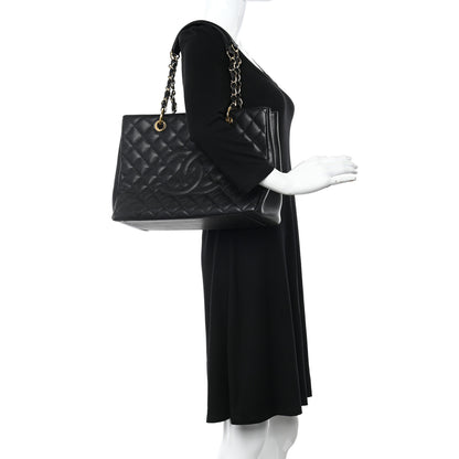 Chanel Caviar Quilted Grand Shopping Tote GST Black 2 of 10
