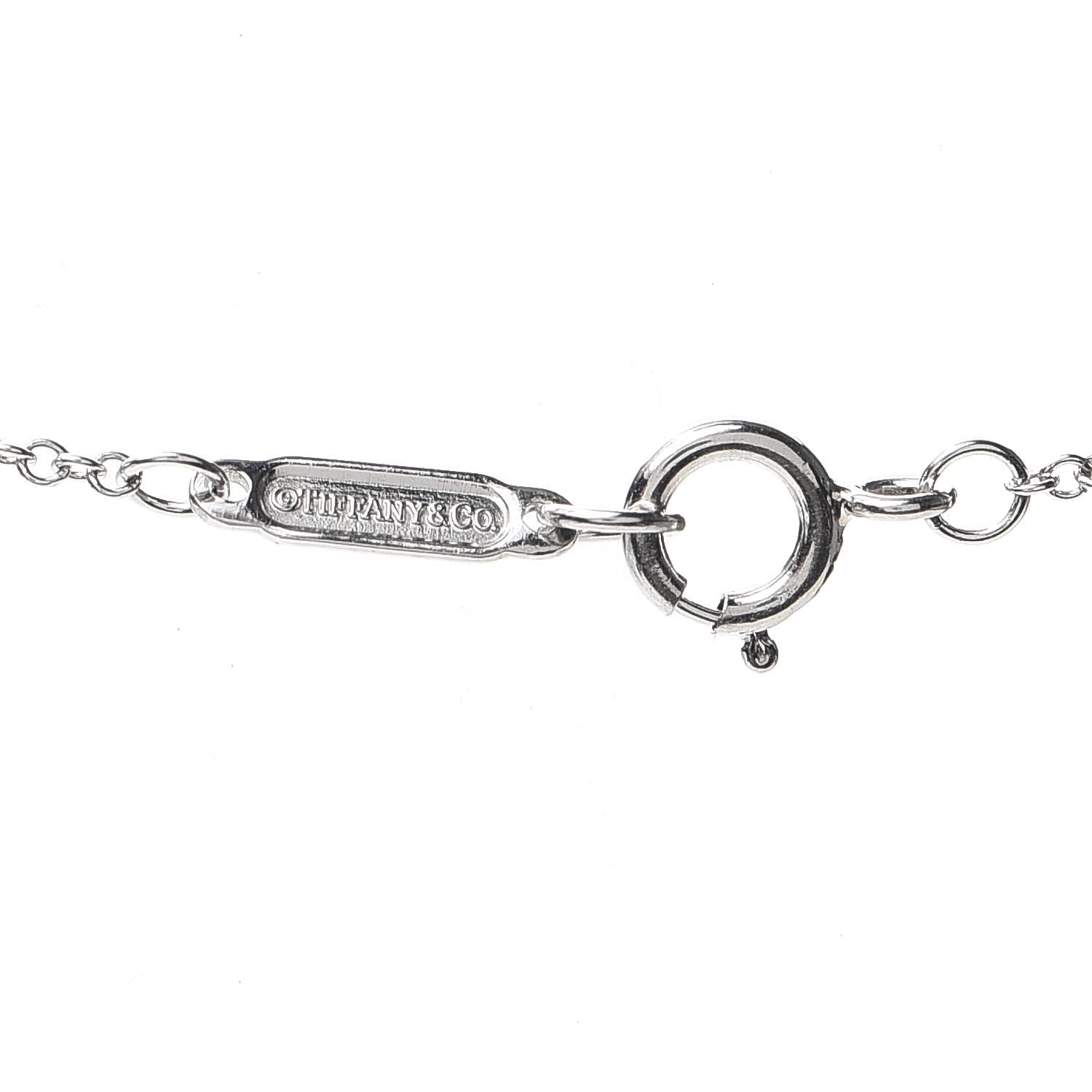 Tiffany Platinum Diamond Soleste Pendant Necklace 4 of 6