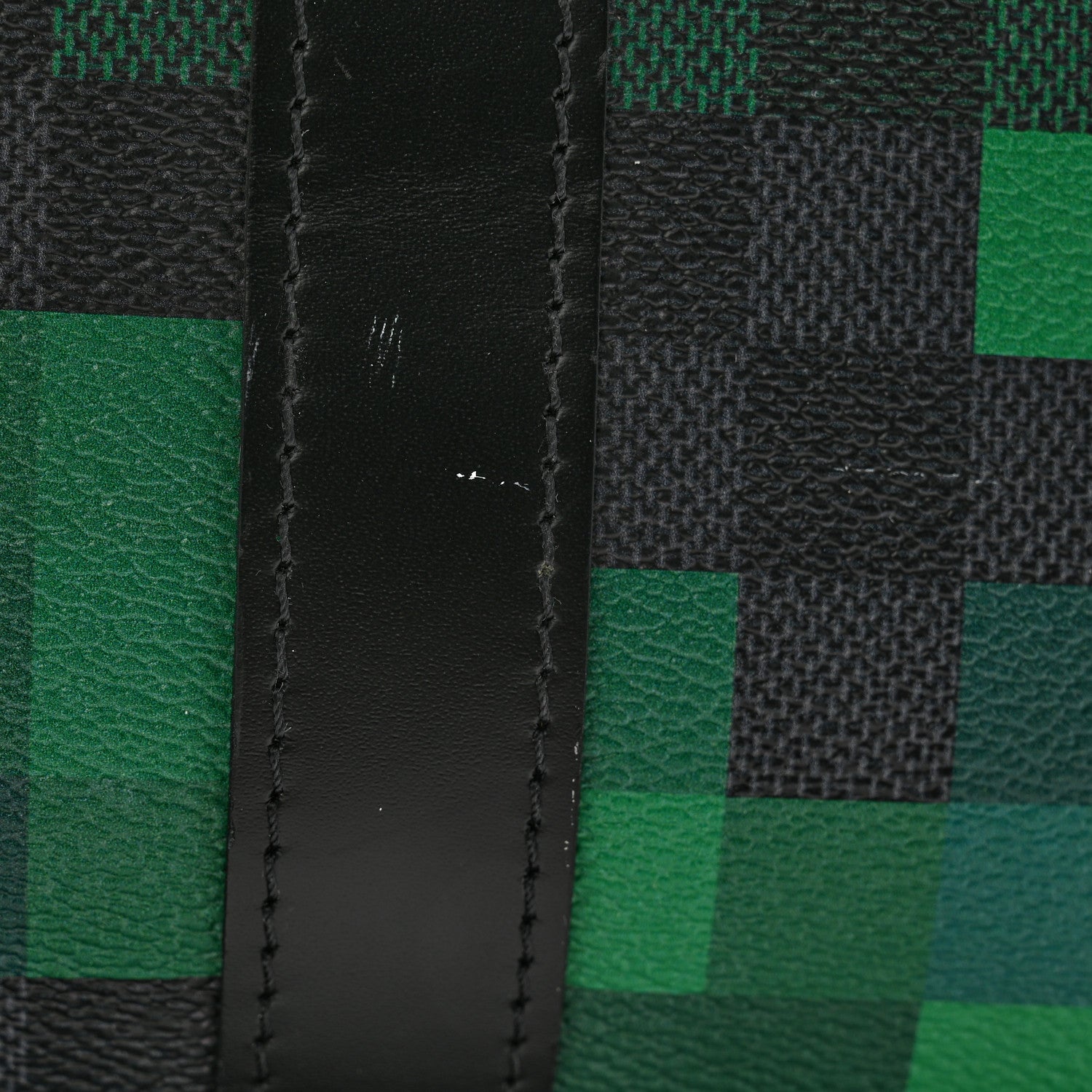 Louis Vuitton Damier Graphite Pixel Keepall Bandouliere 50 Vert 16 of 17