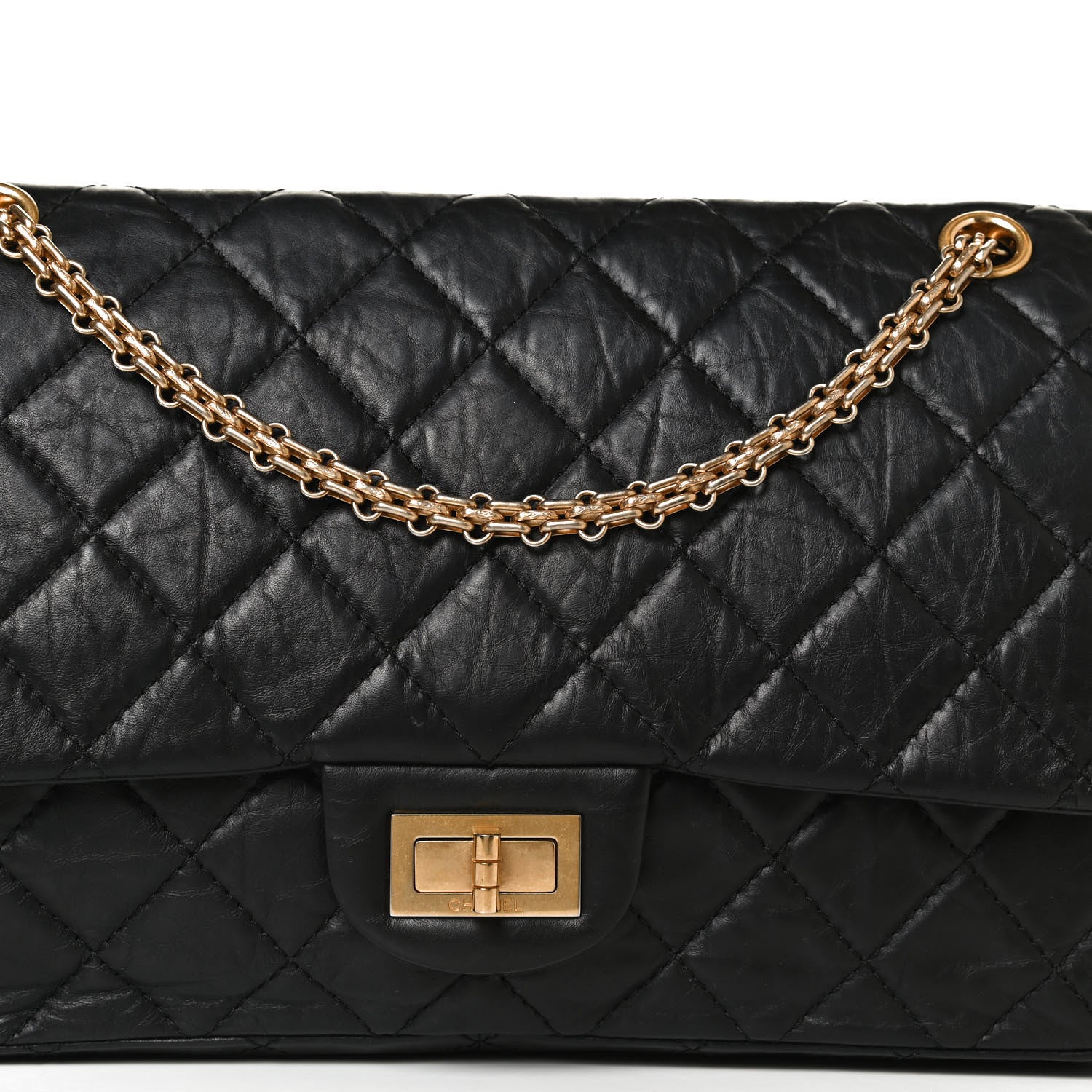 Chanel Aged Calfskin Quilted 2.55 Reissue 227 Flap Black 8 of 12