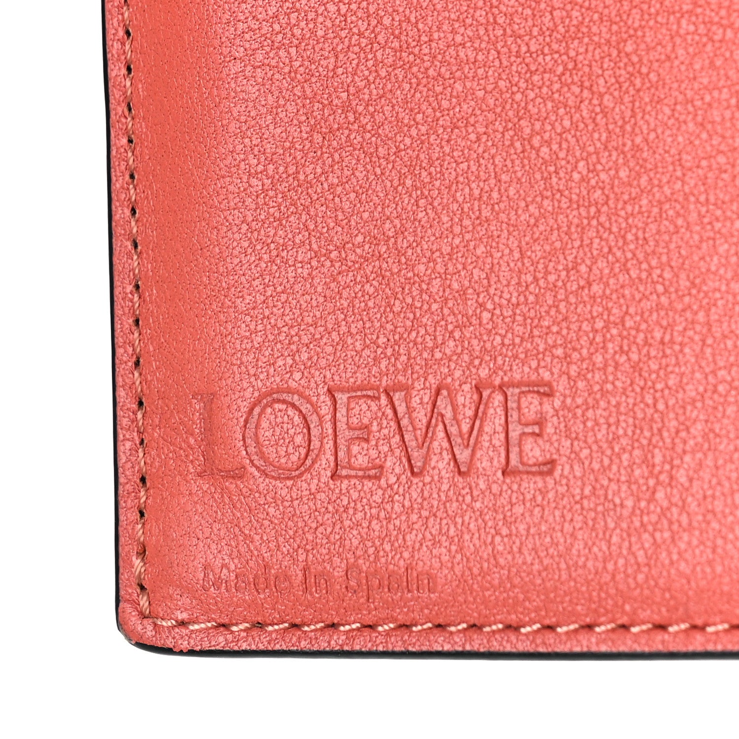 Loewe Grained Calfskin Large Vertical Wallet Light Oat 6 of 9