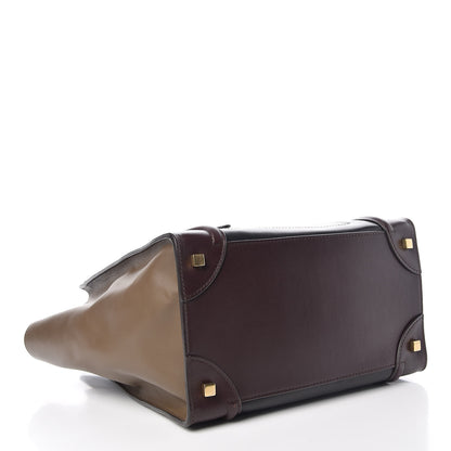Celine Smooth Calfskin Mini Tri-Color Luggage Black 4 of 16