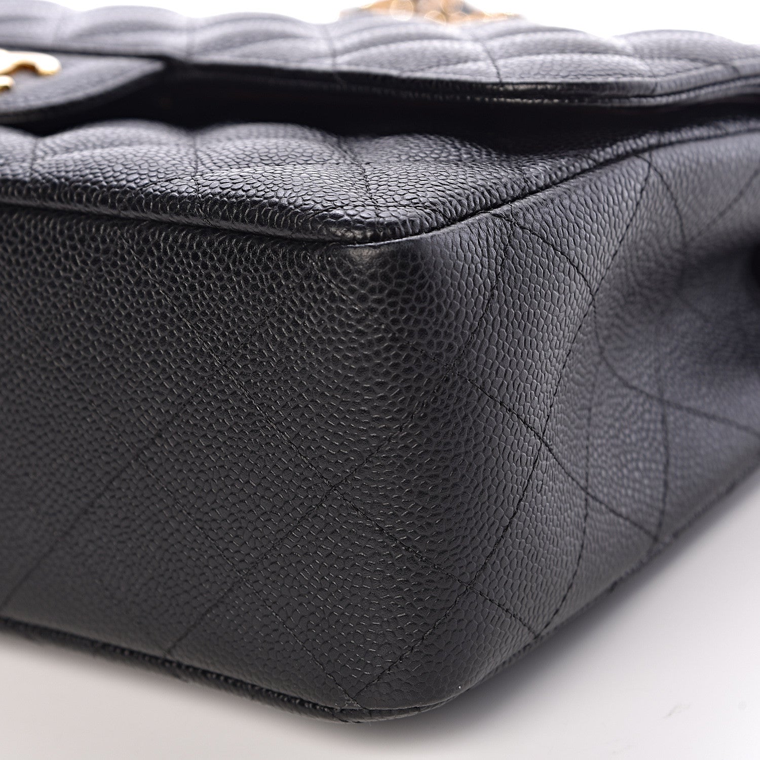 Chanel Caviar Quilted Jumbo Double Flap Black 10 of 13