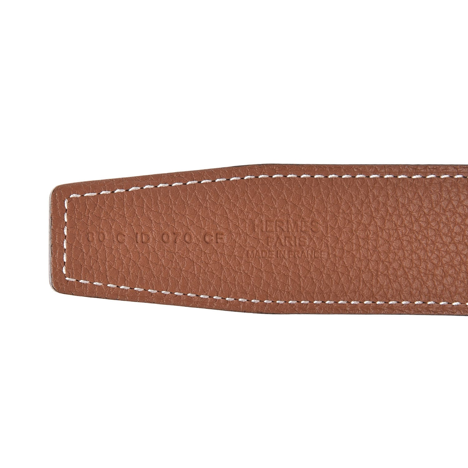 Hermes Box Togo 32mm H Belt 80 Black Gold 3 of 4