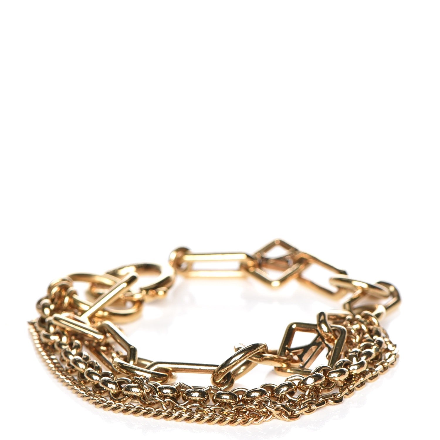 Louis Vuitton Vegas Chain Bracelet Gold 1 of 5