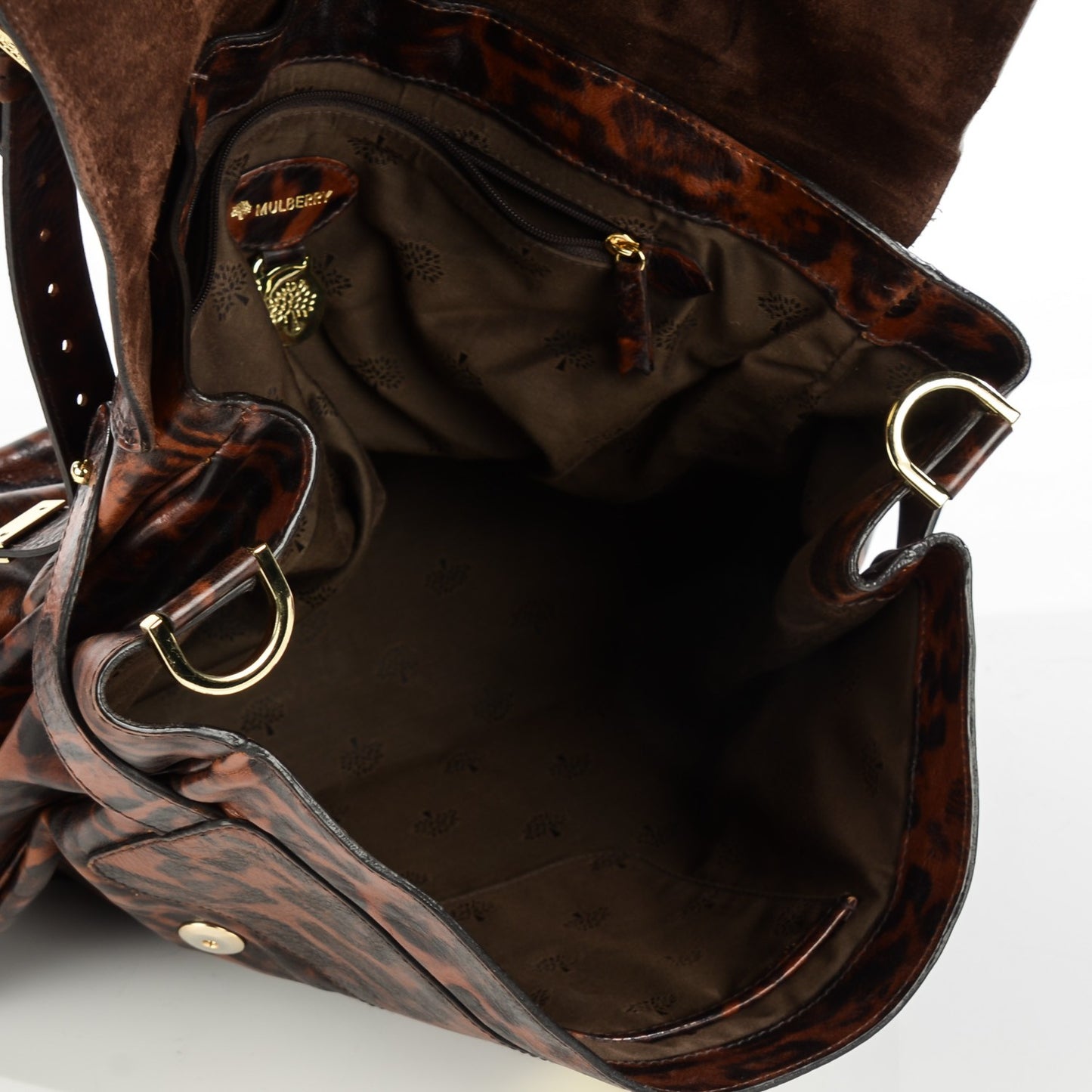 Shiny Leopard Oversized Alexa Dark Oak