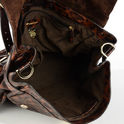 Mulberry Shiny Leopard Oversized Alexa Dark Oak 9 of 13