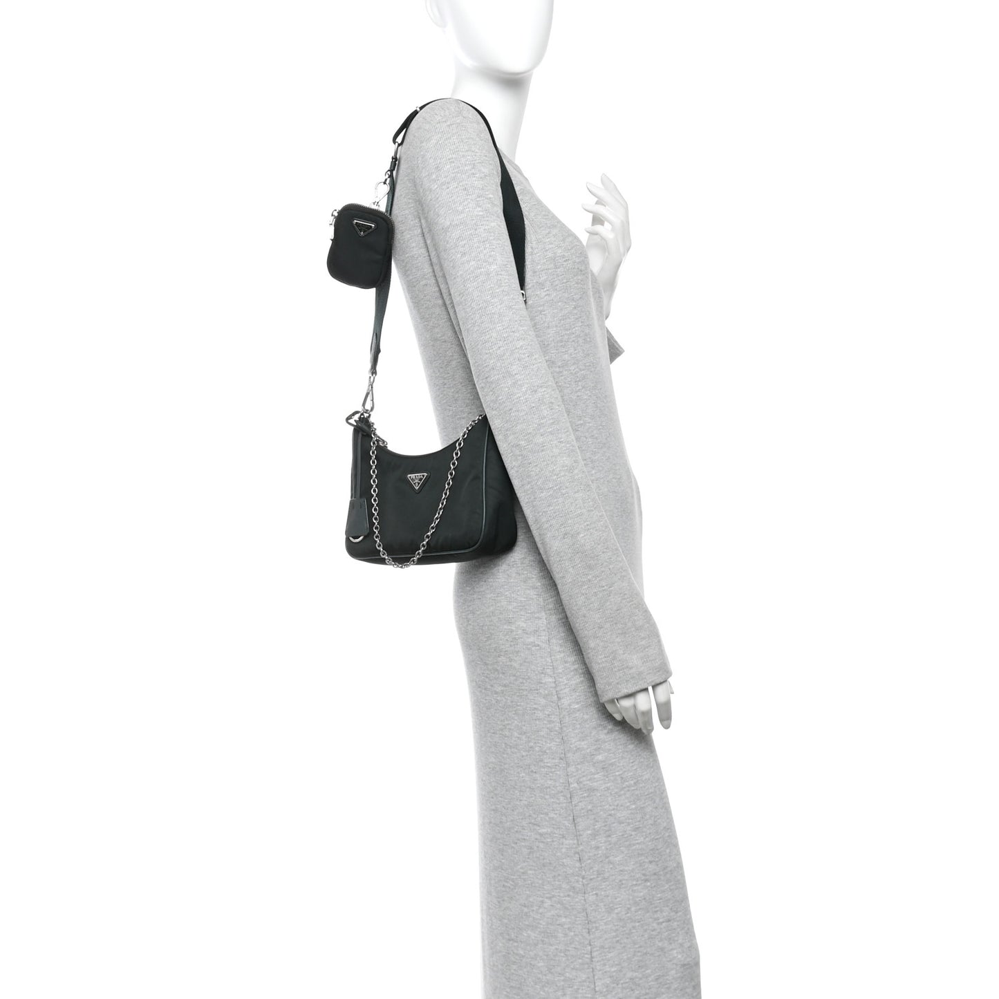 Nylon Re-Edition 2005 Shoulder Bag Smeraldo