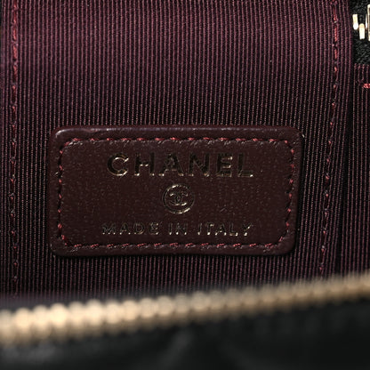 Chanel Lambskin Quilted Mini Vanity Case With Chain Black 6 of 11