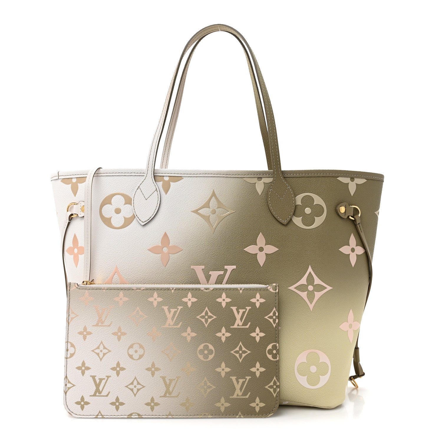 Louis Vuitton LOUIS VUITTON Monogram Giant Spring In The City Neverfull MM Sunset Kaki 2 of 10