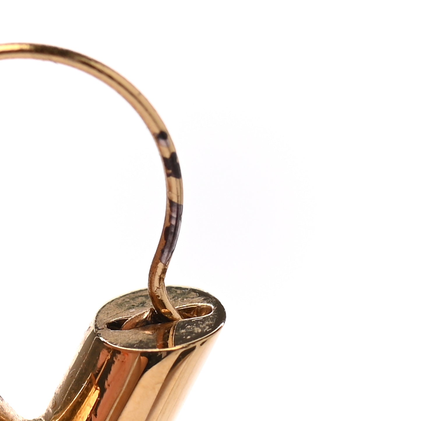 Brass Essential V Hoop Earrings Gold