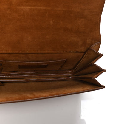Saint Laurent Suede Small Dylan Snake Monogram Satchel Fox 5 of 5