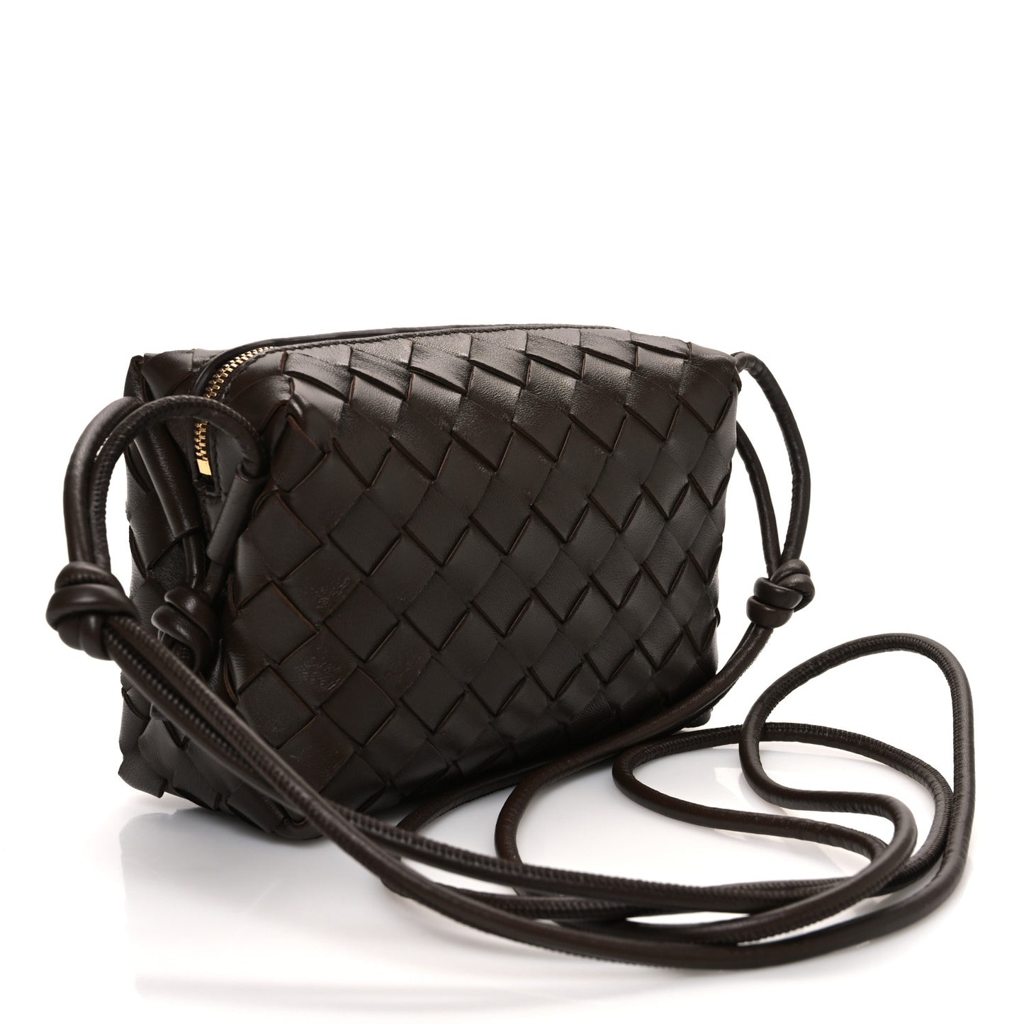 Nappa Intrecciato Mini Loop Camera Bag Fondant