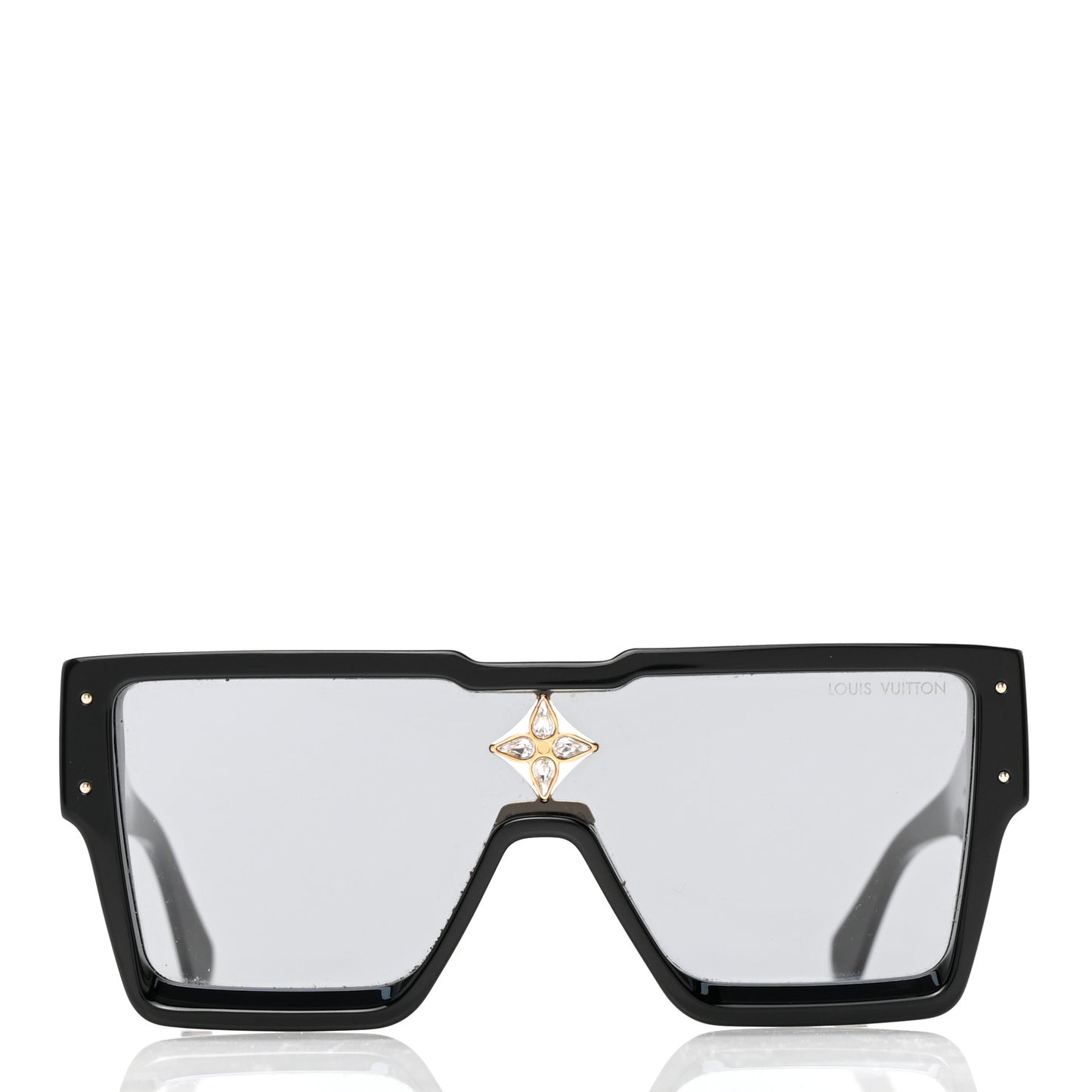 Acetate Swarovski Crystal Cyclone Sunglasses Z1547E Black