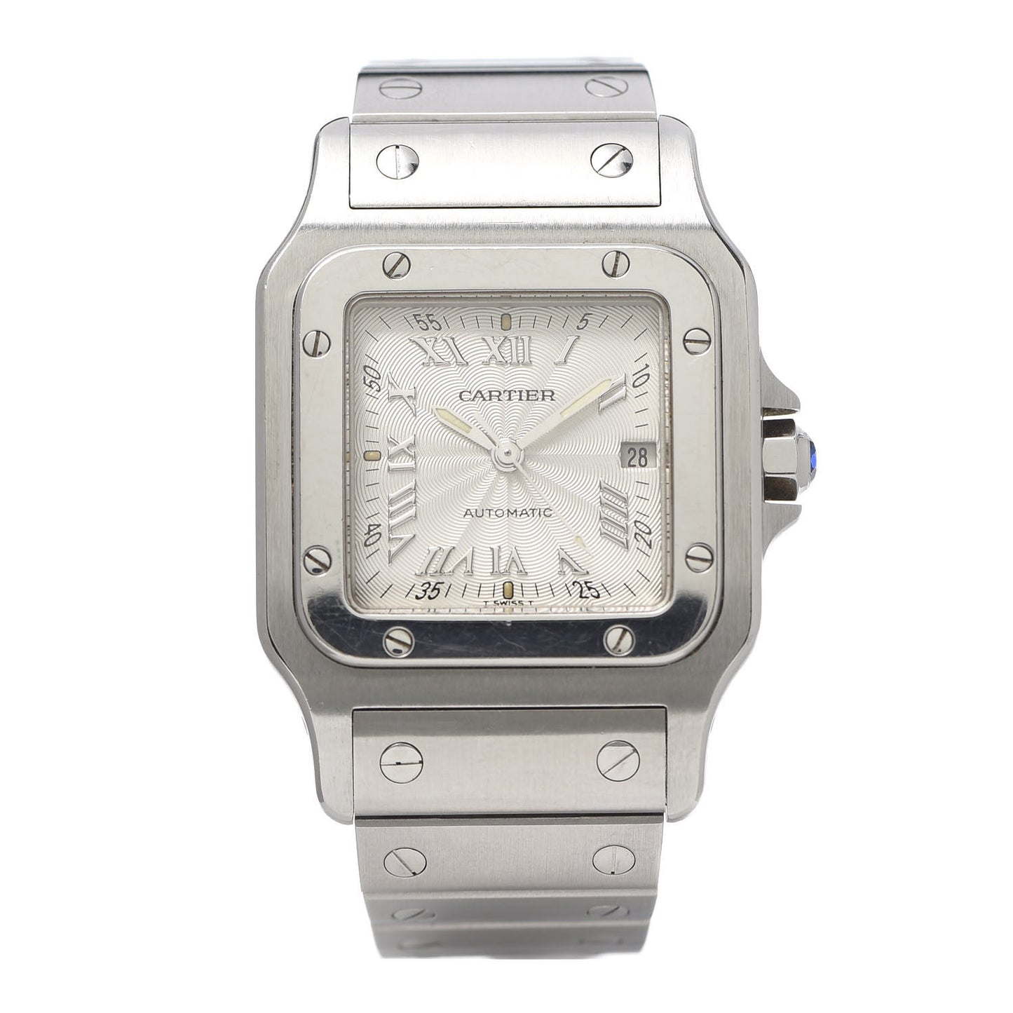 Stainless Steel 29mm Santos De Cartier Galbee Automatic Watch