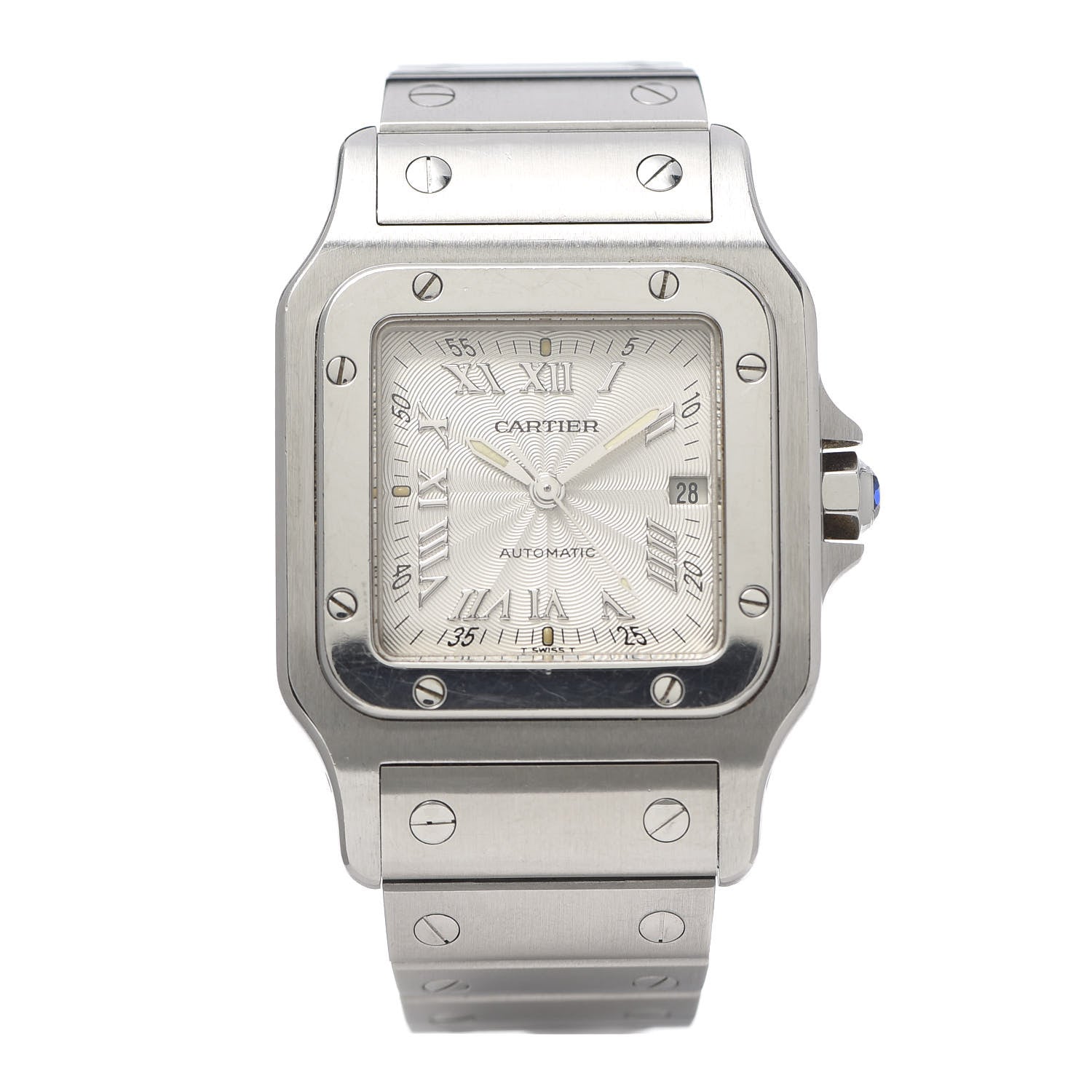 Cartier Stainless Steel 29mm Santos De Cartier Galbee Automatic Watch 1 of 5