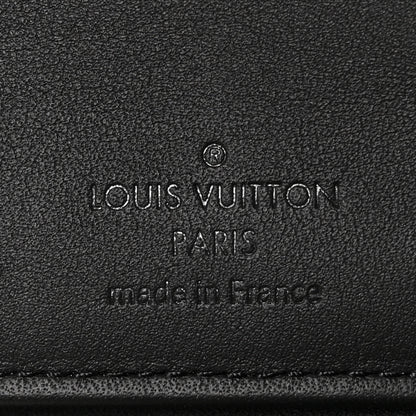 Louis Vuitton Calfskin Monogram Shadow Vertical Zippy Wallet Black 6 of 8
