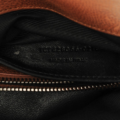 Saint Laurent Calfskin Matelasse Chevron Monogram Medium College Bag Cognac 9 of 9