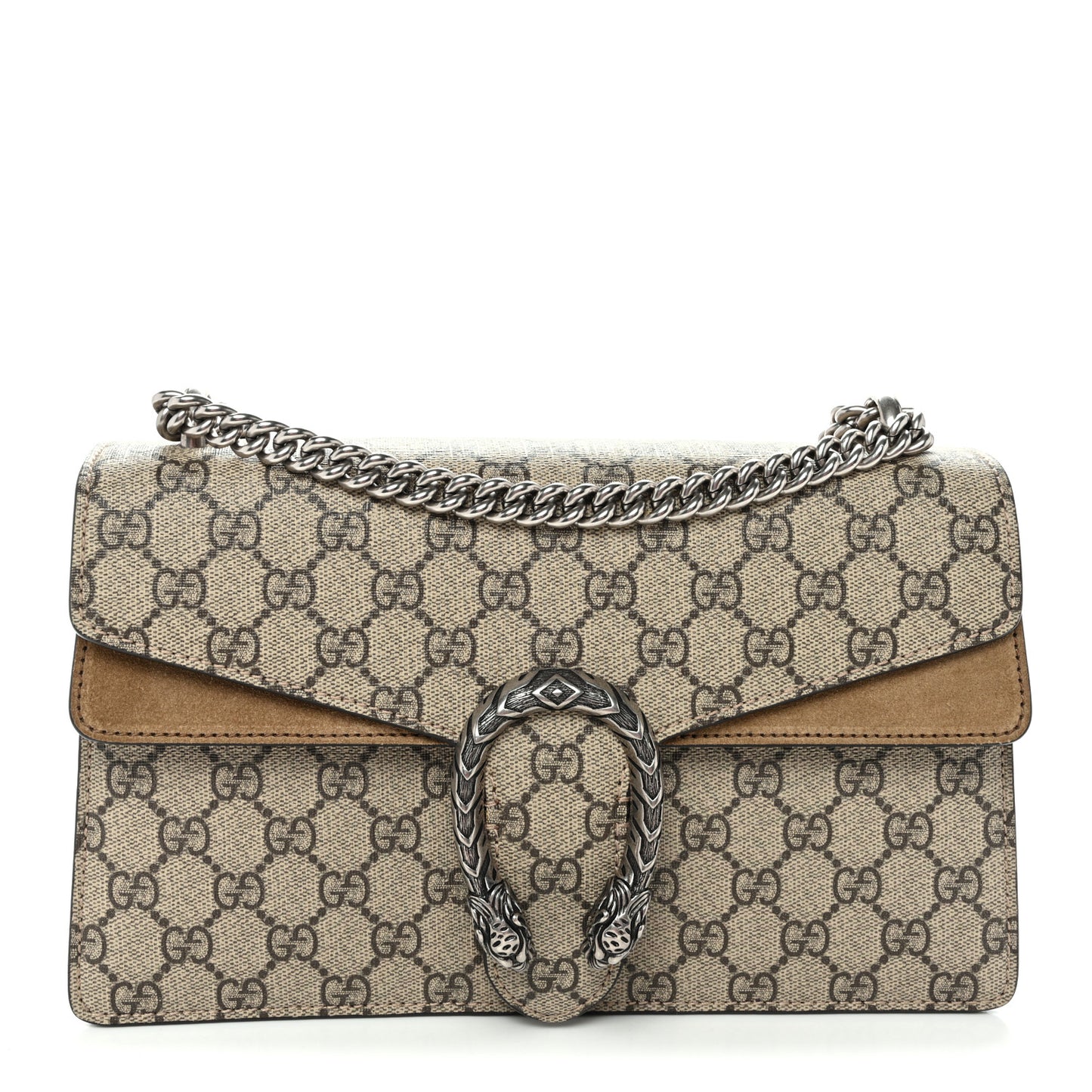GG Supreme Monogram Small Dionysus Shoulder Bag Taupe