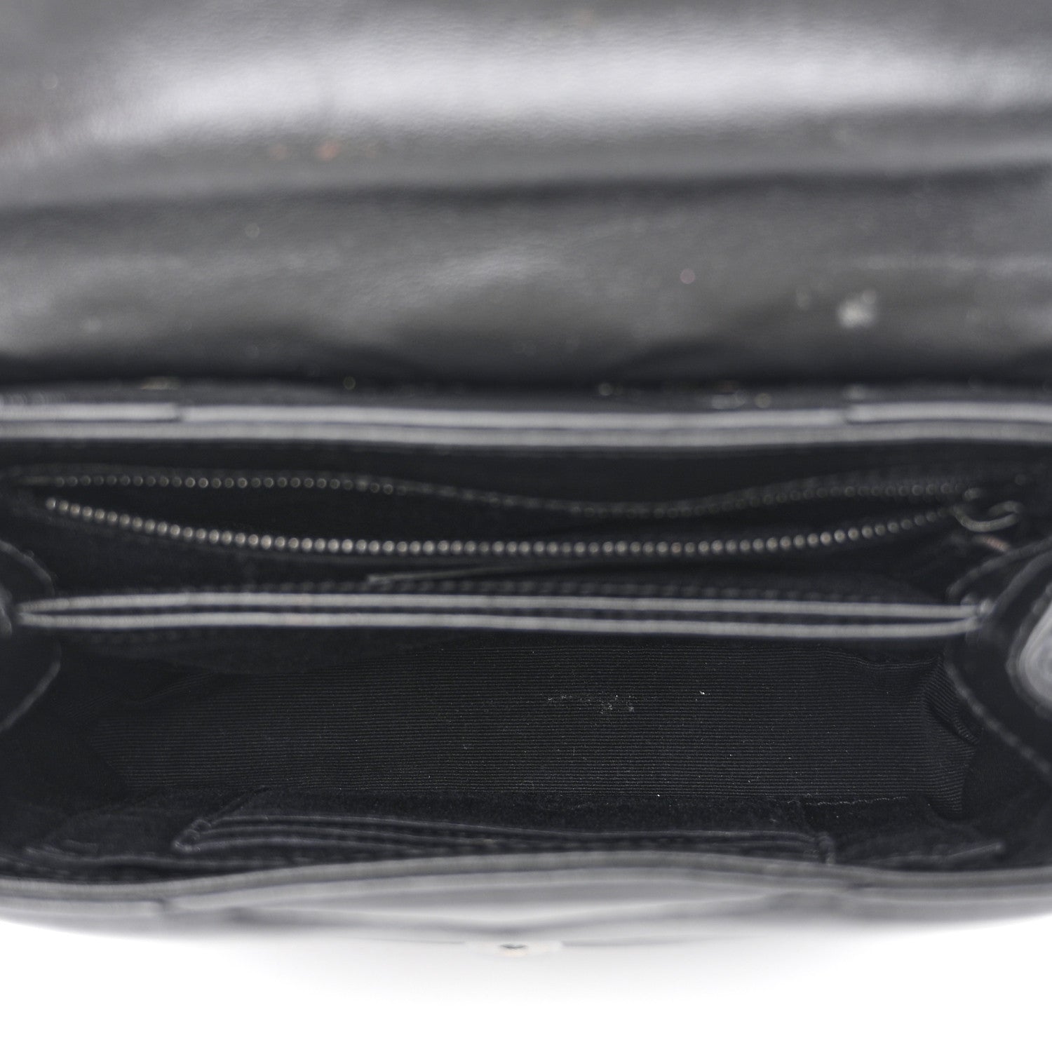 Saint Laurent Calfskin Y Quilted Monogram Monochrome Toy Loulou Crossbody Bag Black 5 of 12