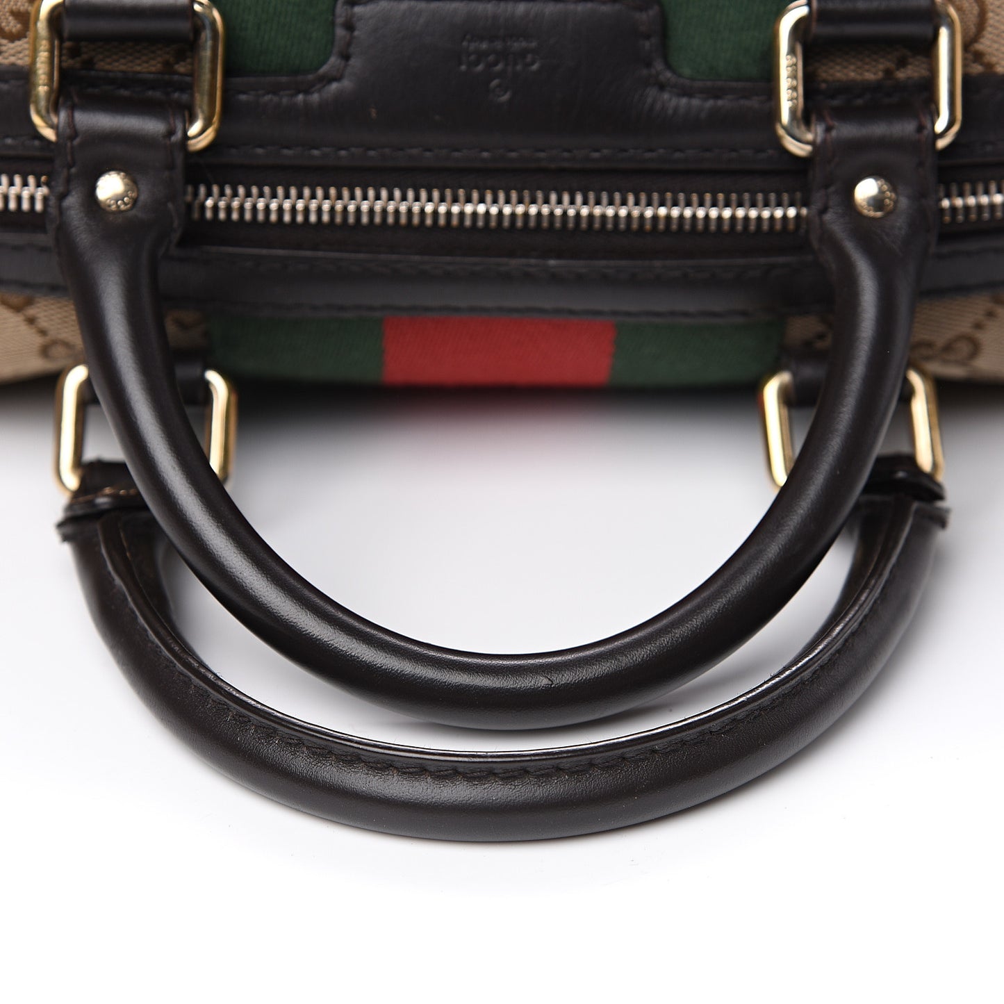 Monogram Vintage Web Medium Boston Dark Brown