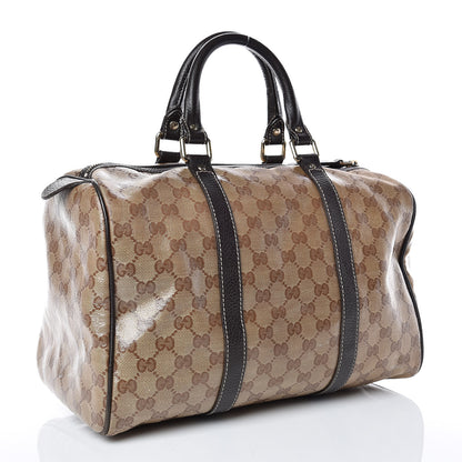 Gucci Crystal Monogram Medium Joy Boston Dark Brown 3 of 27