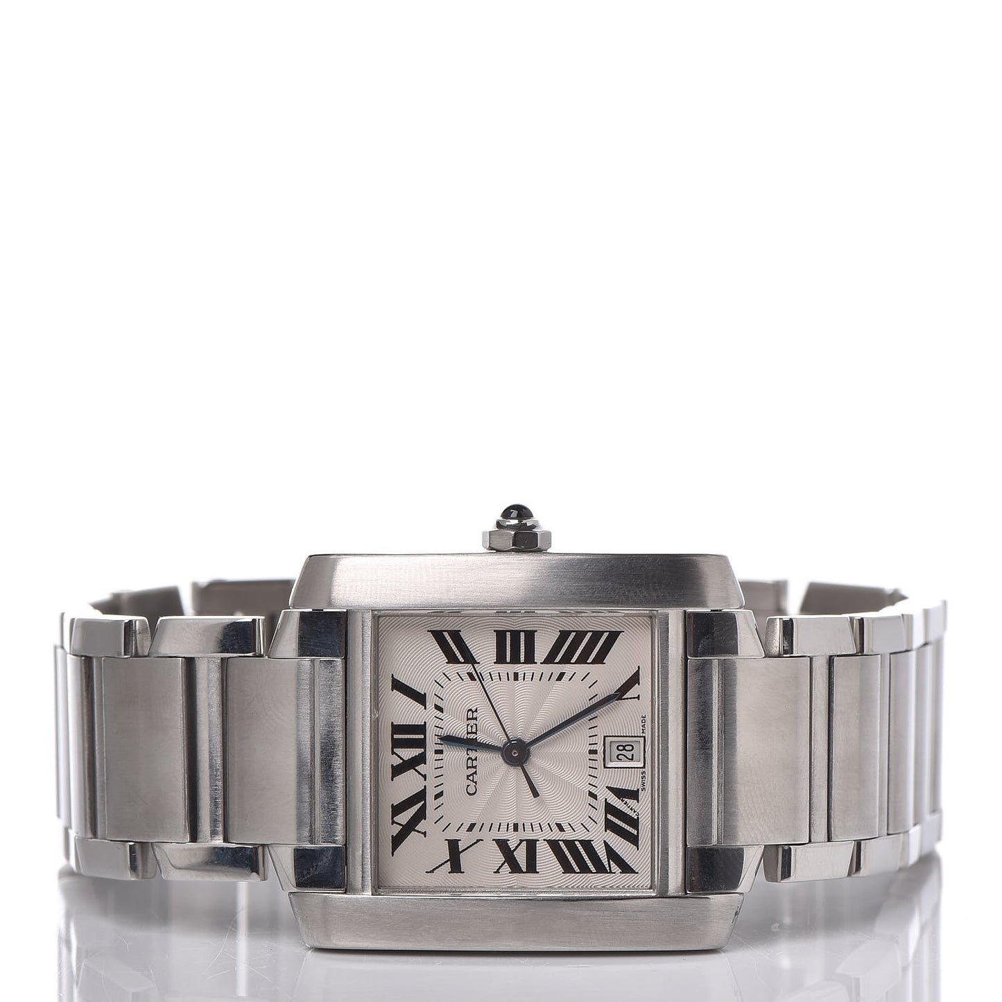 Stainless Steel 28mm Tank Francaise Automatic Watch
